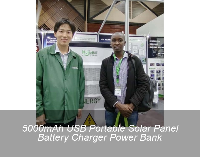 5000mAh USB Portable Solar Panel Battery Charger Power Bank
